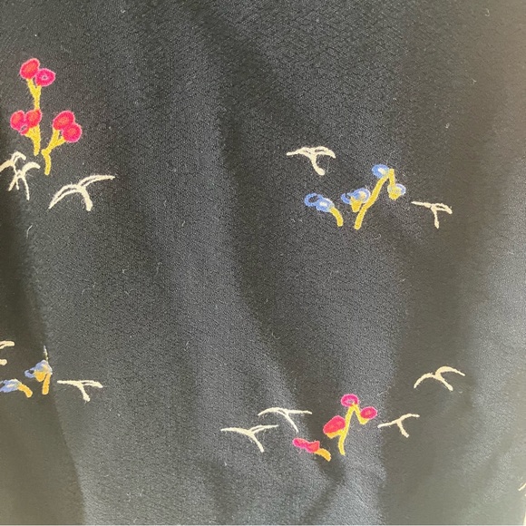 Anthropologie Feather Bone Nara Dark Floral Jumpsuit Sz 4 - Picture 8 of 13